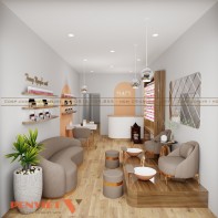 Khám phá thiết kế tiệm nail Trang Nguyễn hiện đại và ấm cúng  